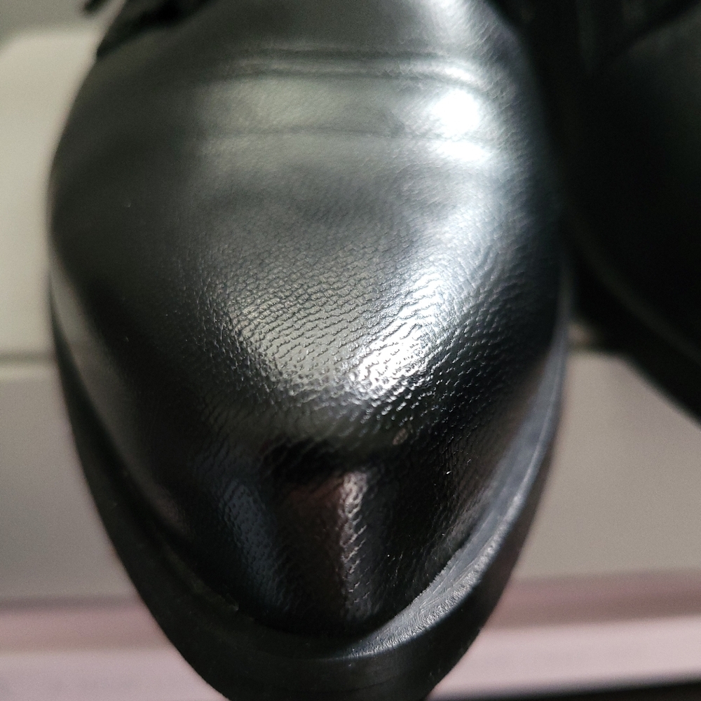Agenda Black Leather Loafers for Women Size 39 - Picture 8 of 12